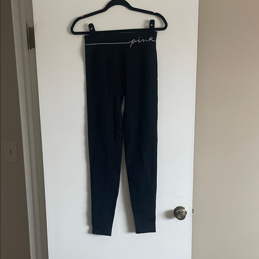 Victoria's Secret PINK Black High-Waist Leggings